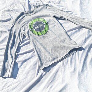 SOLD - Seattle Seahawks Long Sleeve Tee NFL Team Apparel Gray Size S/P